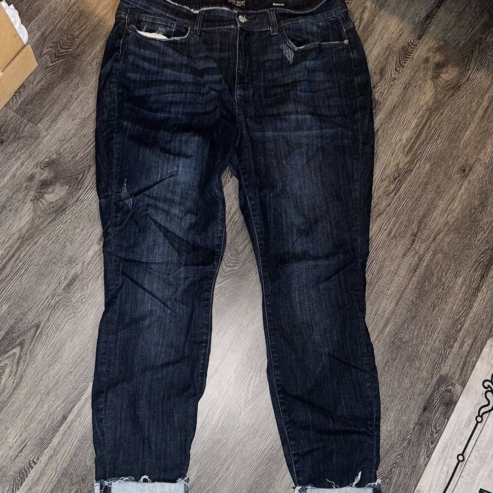 Judy Blue Dark Wash Skinny - longer length